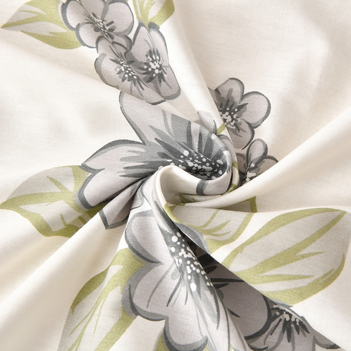 91家纺网 家纺一手货源 找家纺 宇彬家纺 2025直播新款13070全棉纯棉印花双人单床单枕套三件套喷气小清新简约学生被单 暗香