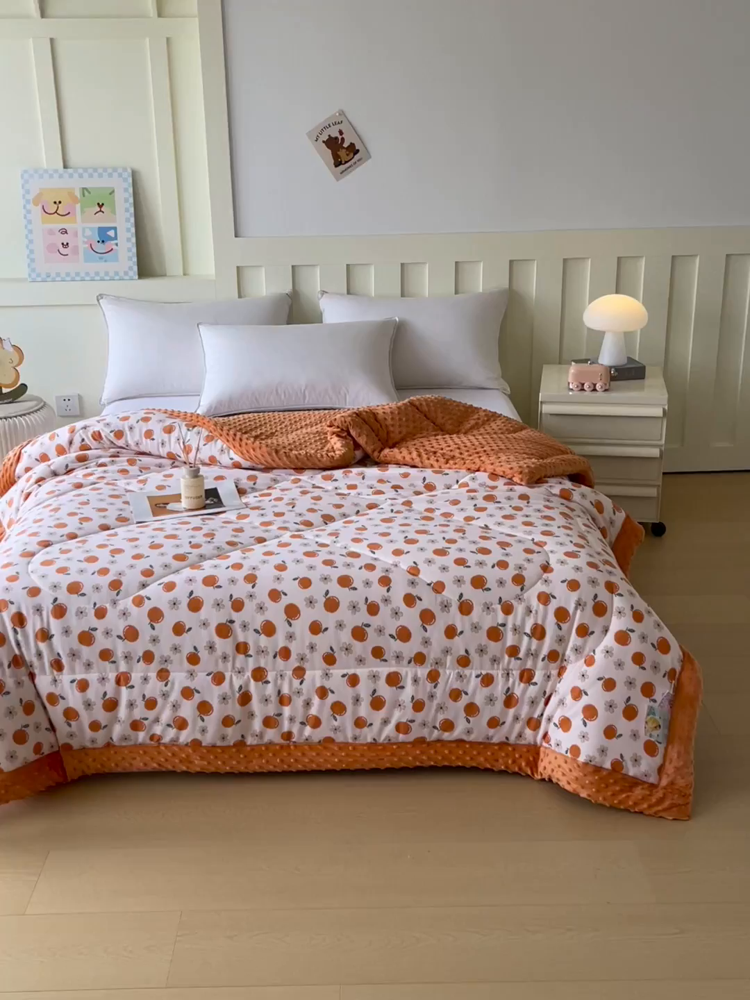 91家纺网 家纺一手货源 找家纺 云家 2025新款豆豆绒被子被芯夏凉被空调被四季被 大吉大利