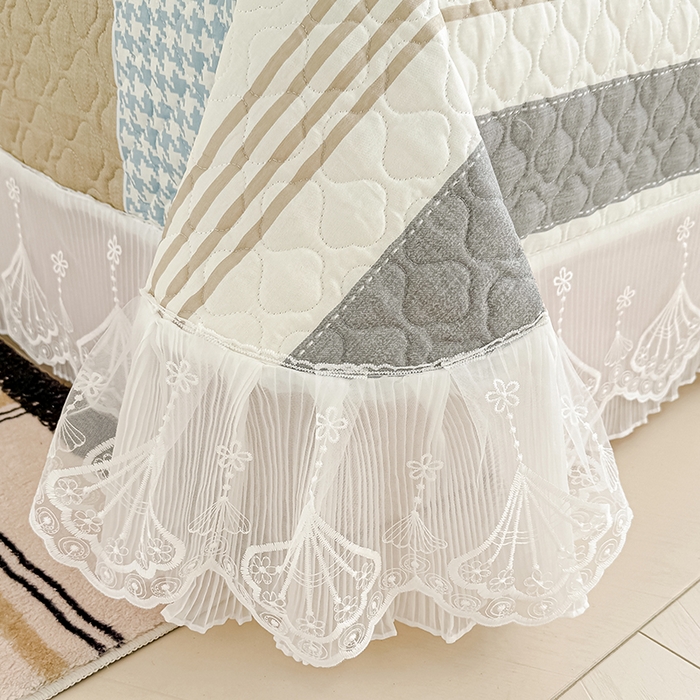 91家纺网 家纺一手货源 找家纺 冬然 2024新款全棉床盖纯棉床盖夹棉床单全棉床单纯棉床单 多彩时光