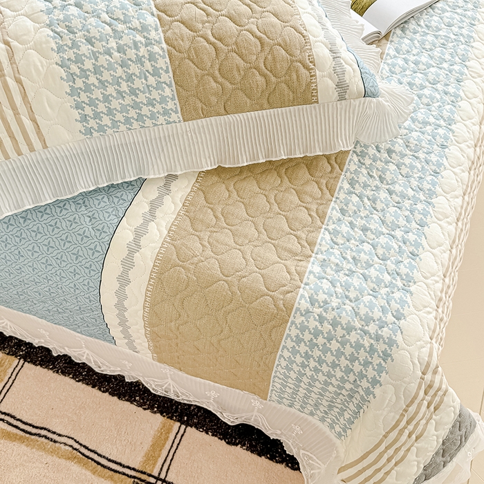 91家纺网 家纺一手货源 找家纺 冬然 2024新款全棉床盖纯棉床盖夹棉床单全棉床单纯棉床单 多彩时光