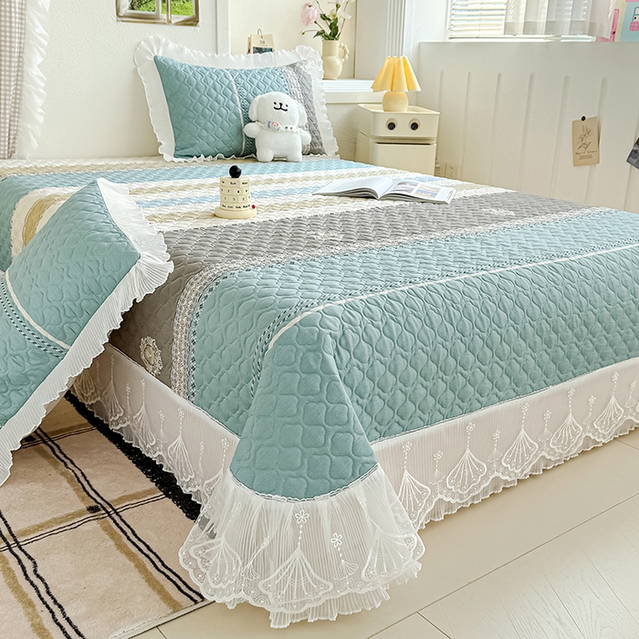 91家纺网 家纺一手货源 找家纺 冬然 2024新款全棉床盖纯棉床盖夹棉床单全棉床单纯棉床单 格调生活