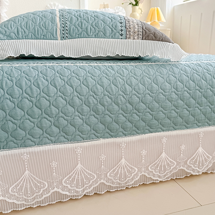 91家纺网 家纺一手货源 找家纺 冬然 2024新款全棉床盖纯棉床盖夹棉床单全棉床单纯棉床单 格调生活