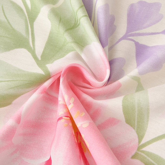 91家纺网 家纺一手货源 找家纺 宇彬家纺 2025直播新款13070全棉纯棉印花双人单床单枕套三件套喷气小清新简约学生被单 夏日