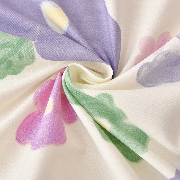 91家纺网 家纺一手货源 找家纺 宇彬家纺 2025直播新款13070全棉纯棉印花双人单床单枕套三件套喷气小清新简约学生被单 小甜美