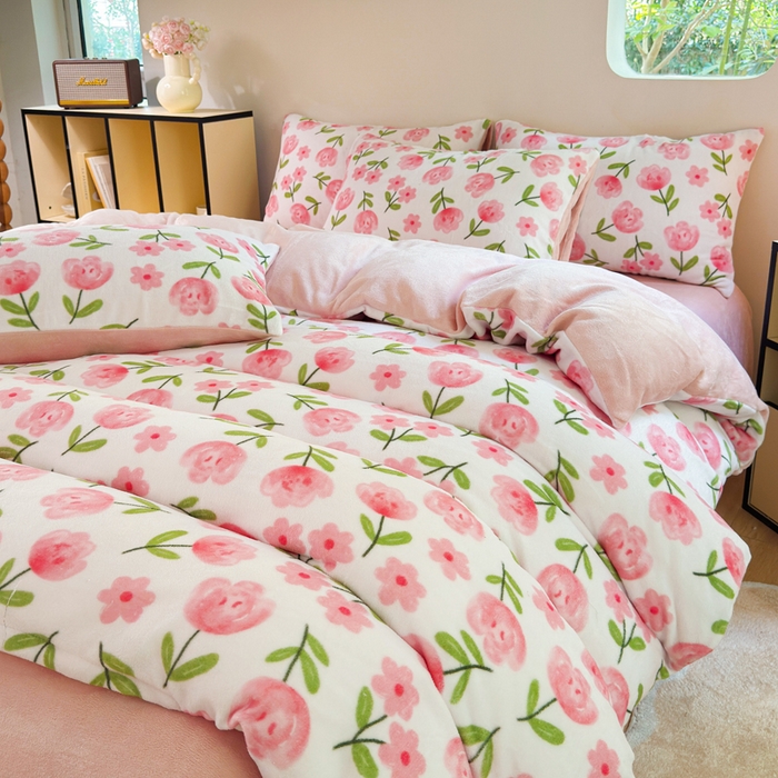 91家纺网 家纺一手货源 找家纺 （总）王朝国际 2025新款高克重牛奶绒印花四件套