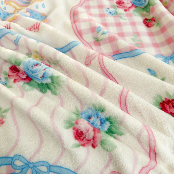 91家纺网 家纺一手货源 找家纺 王朝国际 2026新款高克重牛奶绒印花四件套 爱丽丝