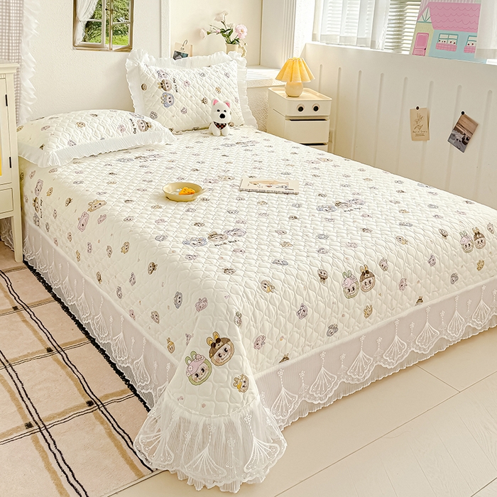 91家纺网 家纺一手货源 找家纺 冬然 2024新款全棉床盖纯棉床盖夹棉床单全棉床单纯棉床单 拉布布