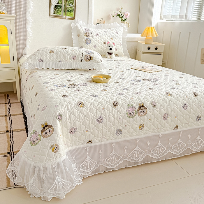 91家纺网 家纺一手货源 找家纺 冬然 2024新款全棉床盖纯棉床盖夹棉床单全棉床单纯棉床单 拉布布