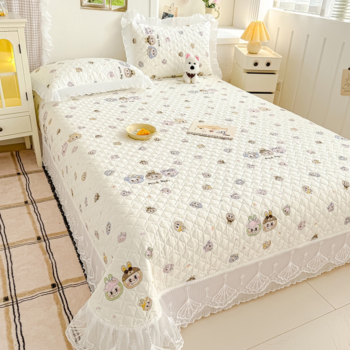 91家纺网 家纺一手货源 找家纺 冬然 2024新款全棉床盖纯棉床盖夹棉床单全棉床单纯棉床单 拉布布