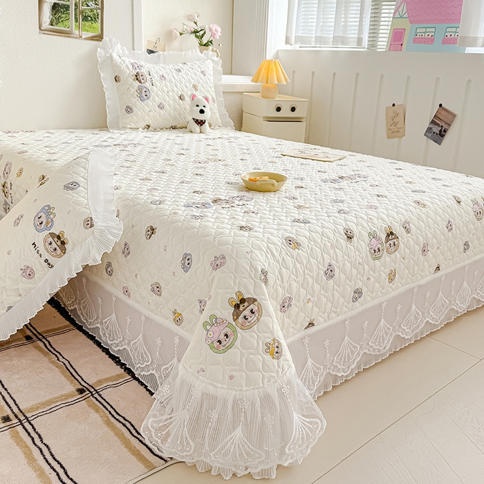 91家纺网 家纺一手货源 找家纺 冬然 2024新款全棉床盖纯棉床盖夹棉床单全棉床单纯棉床单 拉布布