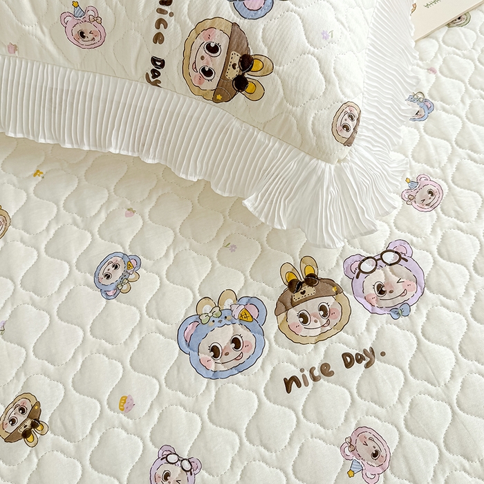 91家纺网 家纺一手货源 找家纺 冬然 2024新款全棉床盖纯棉床盖夹棉床单全棉床单纯棉床单 拉布布