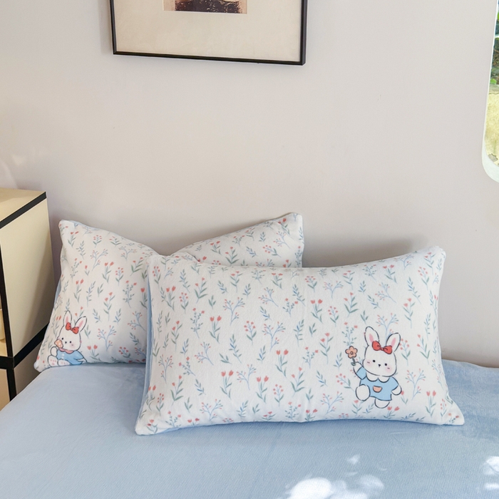 91家纺网 家纺一手货源 找家纺 王朝国际 2026新款高克重牛奶绒印花四件套 莫奈花园