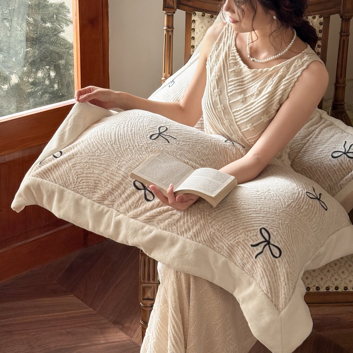 91家纺网 家纺一手货源 找家纺 云栖家居 2025秋冬消光加厚立体雕花牛奶绒四件套系列-元英系列（控价不低于199） 芮伯恩-玉