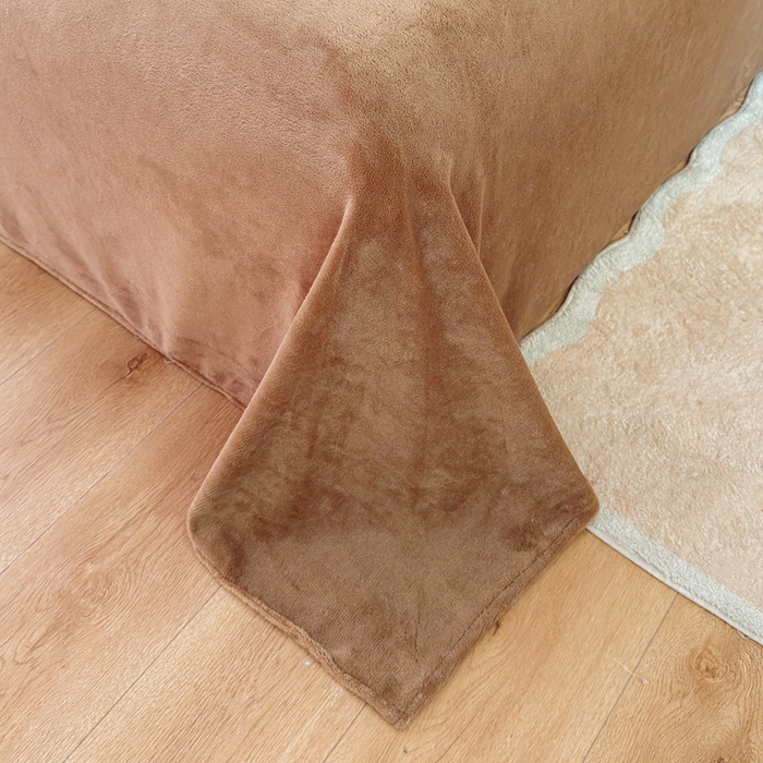 91家纺网 家纺一手货源 找家纺 王朝国际 2026新款高克重牛奶绒印花四件套 小熊奶盖