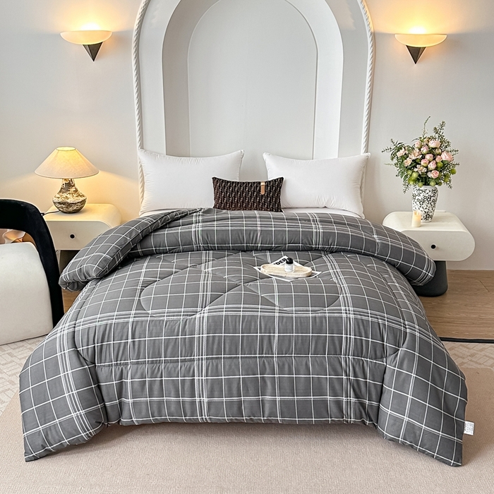 91家纺网 家纺一手货源 找家纺 （总）好欣怡家纺 2025新款洛卡棉冬被学生被四季被仿棉被芯