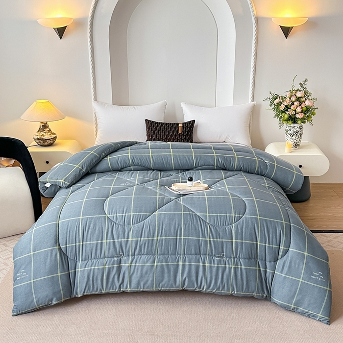 91家纺网 家纺一手货源 找家纺 （总）好欣怡家纺 2025新款洛卡棉冬被学生被四季被仿棉被芯