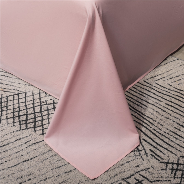 91家纺网 家纺一手货源 找家纺 小叮当家纺仓储工厂店 2025新款(热买家秀不断货)40s贡缎长绒棉纯棉字母款全棉四件套轻奢床上用品 香妃粉