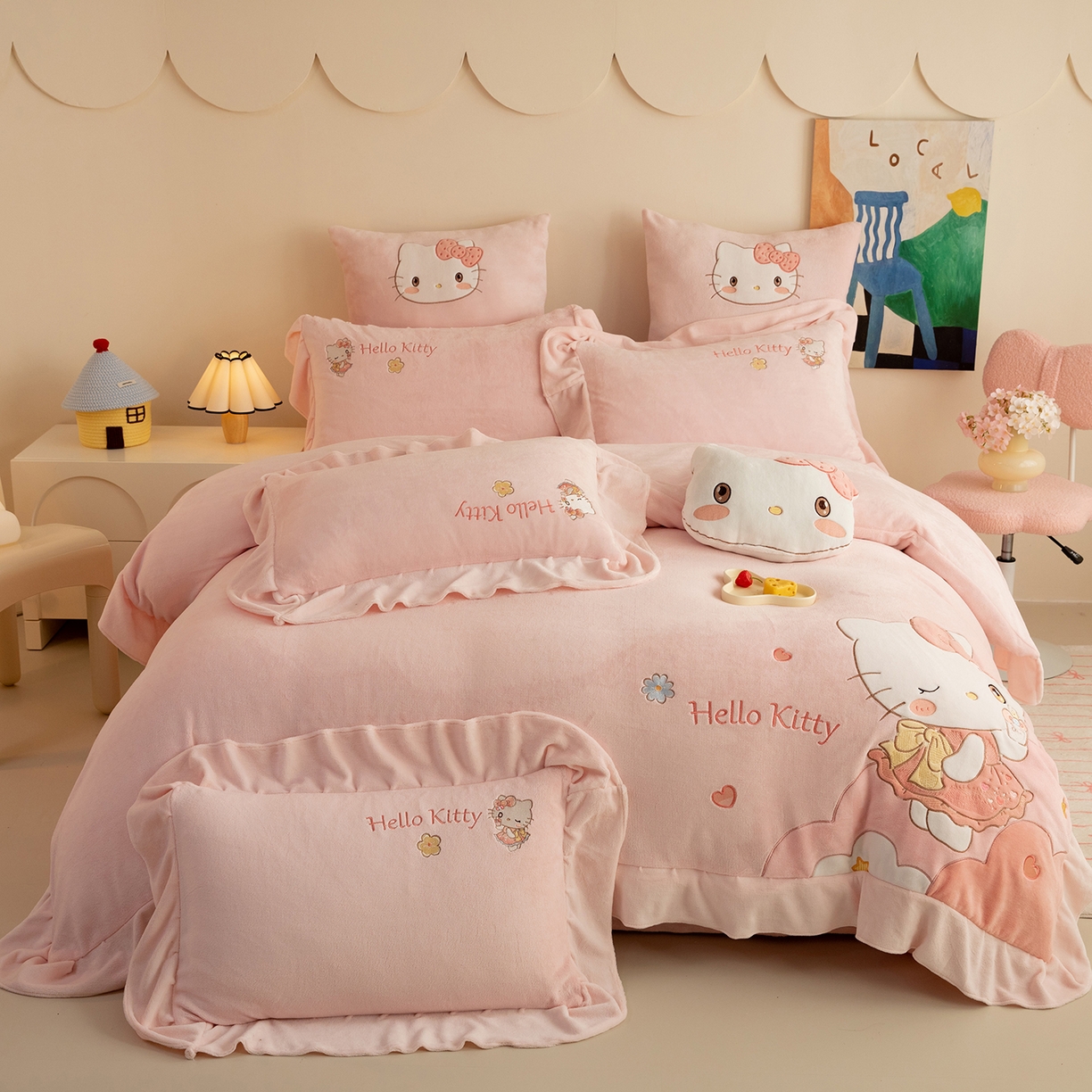 91家纺网 家纺一手货源 找家纺 （总）绒棉世家 2025新款20%亚麻80%棉棉麻提花四件套