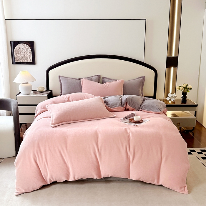 91家纺网 家纺一手货源 找家纺 （总）家贝爱 2025新款高克重石墨烯牛奶绒四件套