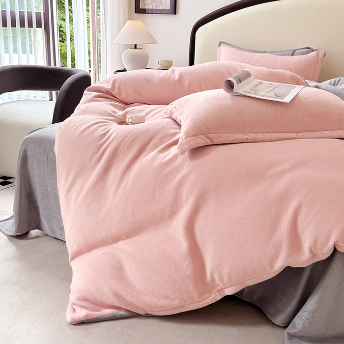 91家纺网 家纺一手货源 找家纺 （总）家贝爱 2025新款高克重石墨烯牛奶绒四件套