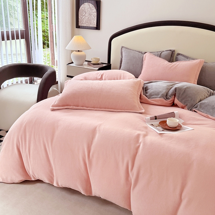 91家纺网 家纺一手货源 找家纺 （总）家贝爱 2025新款高克重石墨烯牛奶绒四件套