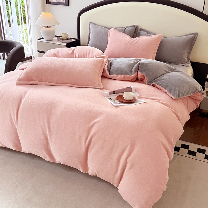 91家纺网 家纺一手货源 找家纺 （总）家贝爱 2025新款高克重石墨烯牛奶绒四件套