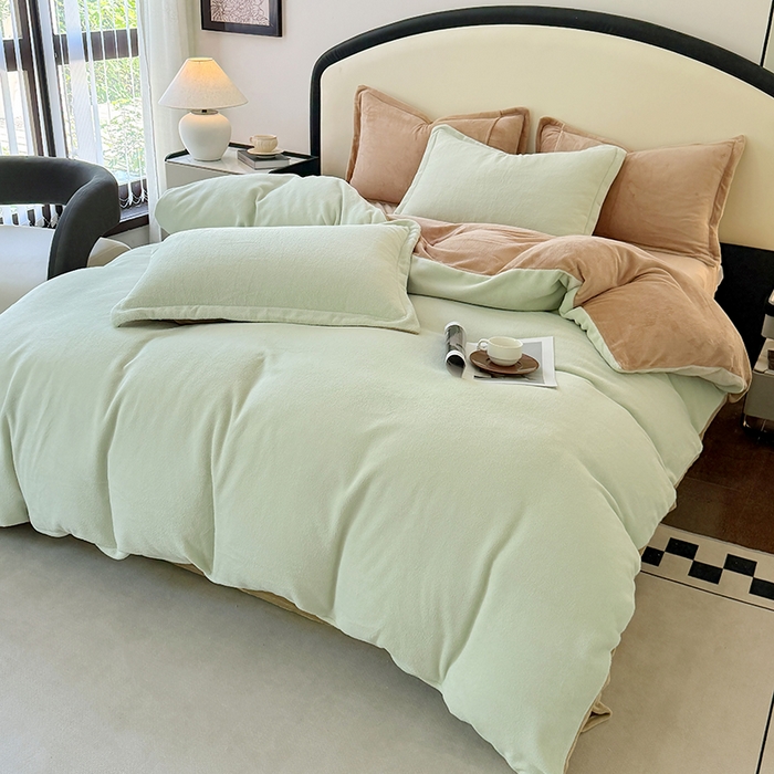 91家纺网 家纺一手货源 找家纺 （总）家贝爱 2025新款高克重石墨烯牛奶绒四件套