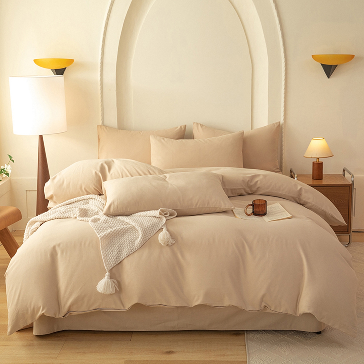 91家纺网 家纺一手货源 找家纺 （总）八十八家纺 2025新款纯棉加厚磨毛四件套及单品系列-四件套