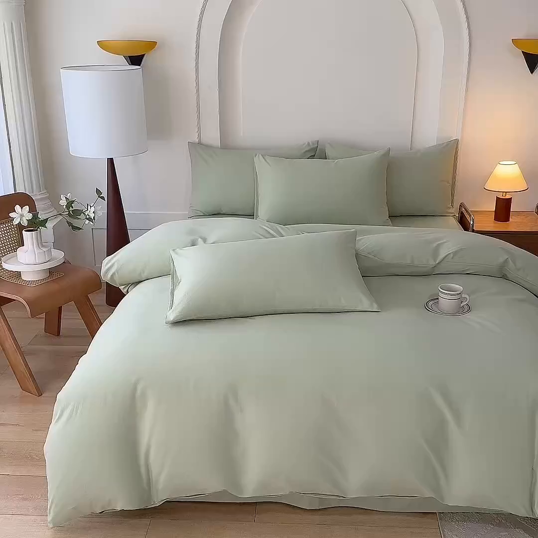 91家纺网 家纺一手货源 找家纺 （总）八十八家纺 2025新款纯棉加厚磨毛四件套及单品系列-四件套