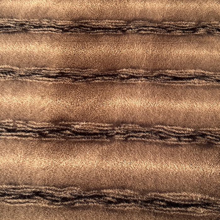 91家纺网 家纺一手货源 找家纺 芸锦豪 2025新款大金狐貂云锦绒毛毯毯子 棕色