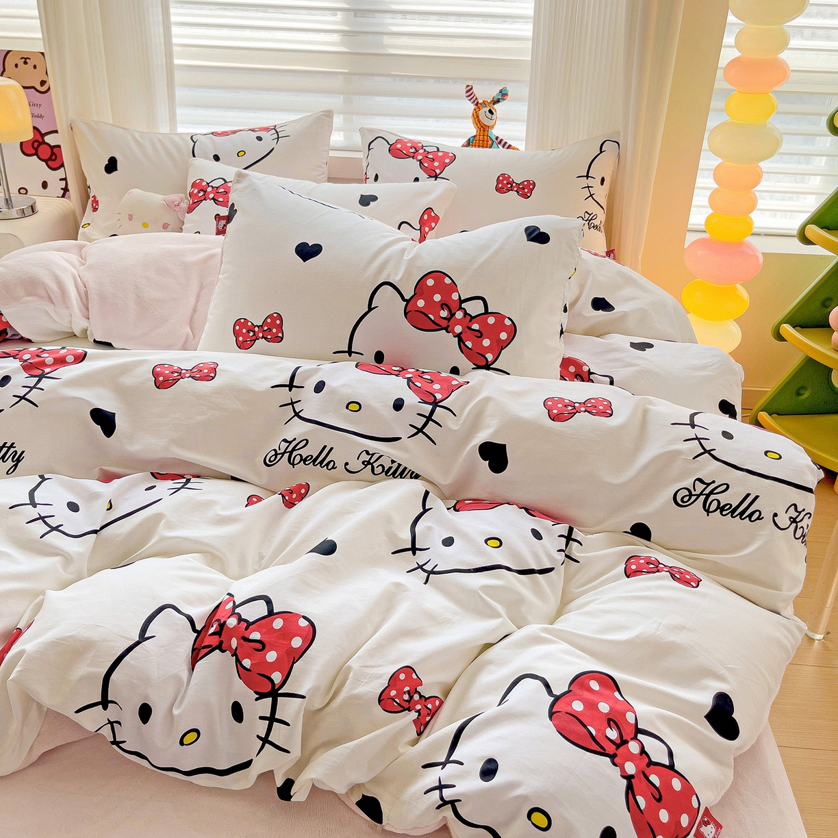 91家纺网 家纺一手货源 找家纺 （总）朵希曼 2025新款棉绒卡通三丽鸥棉加绒印花系列四件套