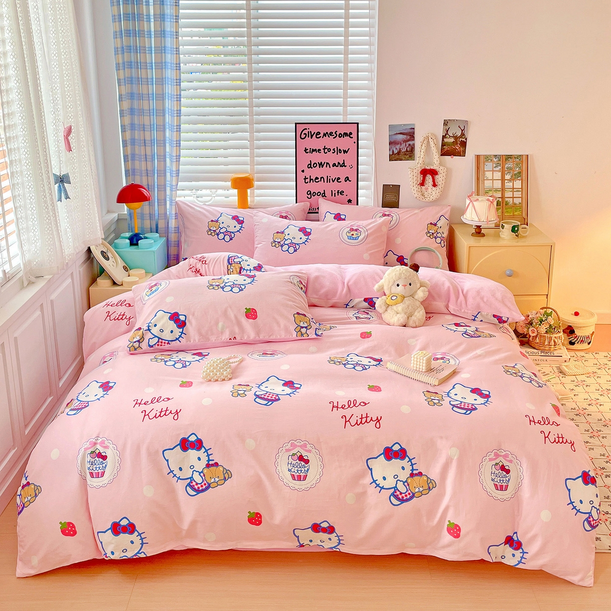 91家纺网 家纺一手货源 找家纺 （总）朵希曼 2025新款棉绒卡通三丽鸥棉加绒印花系列四件套