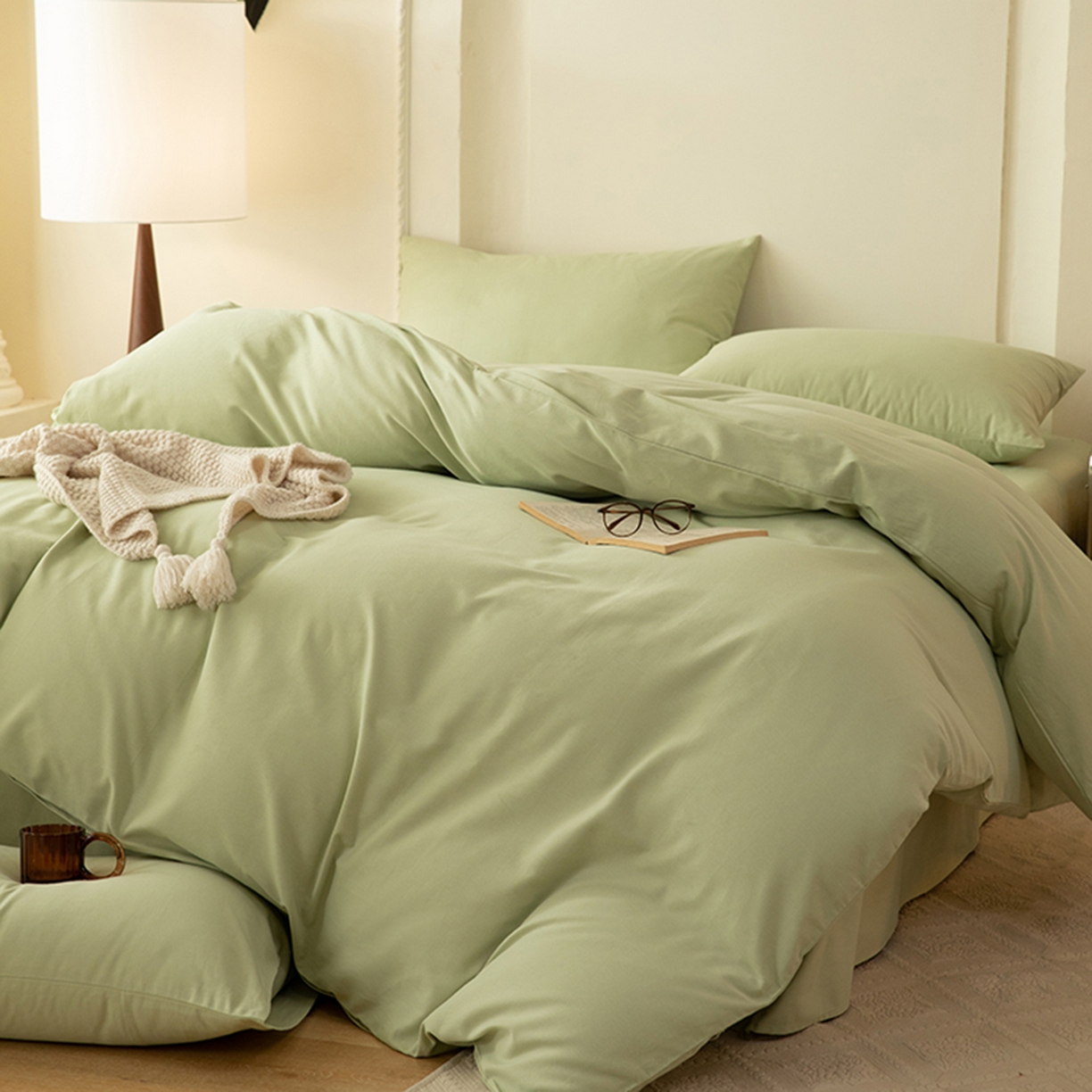 91家纺网 家纺一手货源 找家纺 （总）八十八家纺 2025新款纯棉加厚磨毛四件套及单品系列-单被套