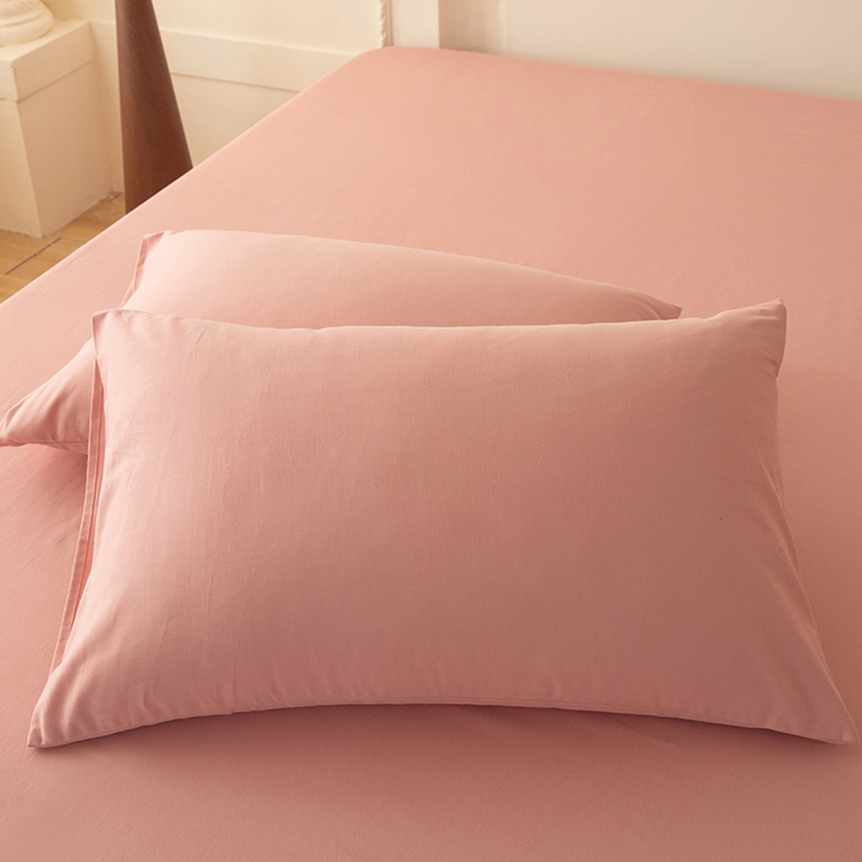 91家纺网 家纺一手货源 找家纺 八十八家纺 2025新款纯棉加厚磨毛四件套及单品系列-单被套 加厚红豆