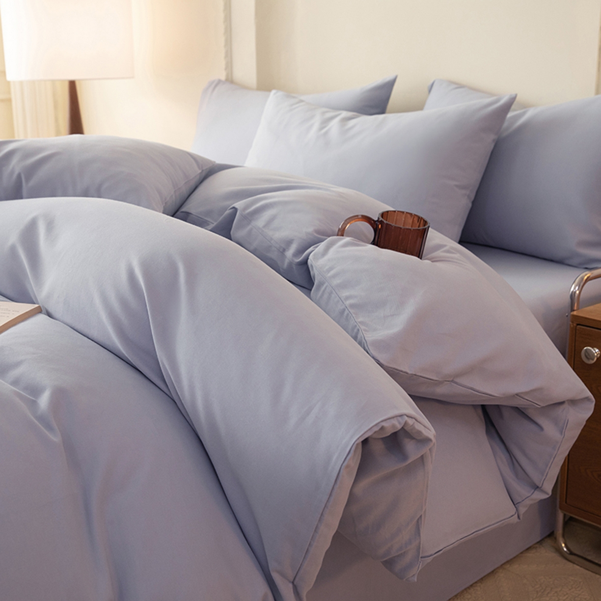 91家纺网 家纺一手货源 找家纺 （总）八十八家纺 2025新款纯棉加厚磨毛四件套及单品系列-单被套