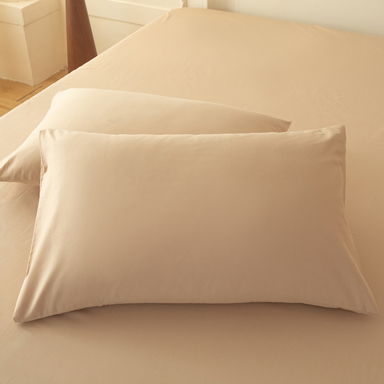 91家纺网 家纺一手货源 找家纺 八十八家纺 2025新款纯棉加厚磨毛四件套及单品系列-单被套 加厚卡其