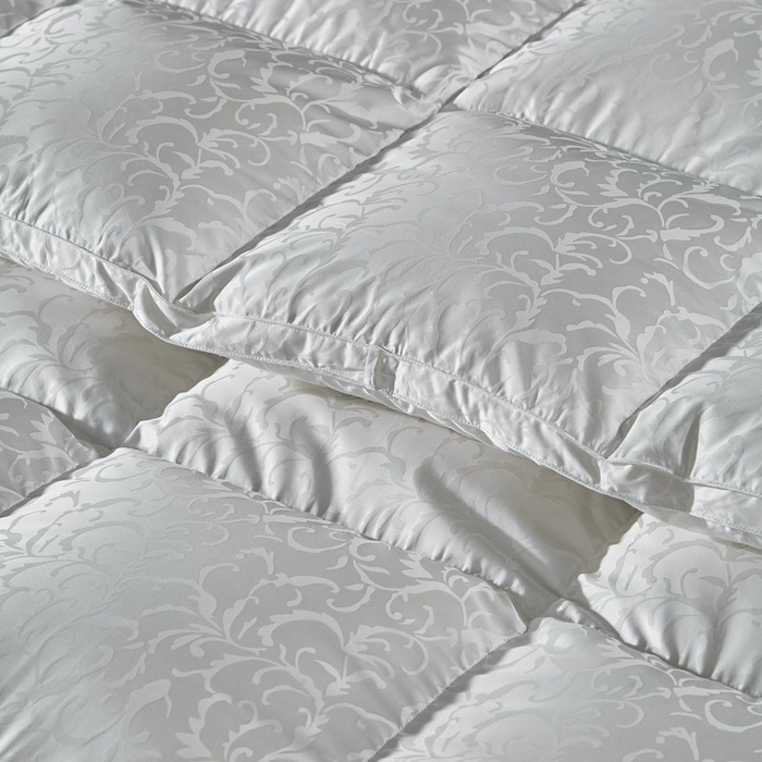 91家纺网 家纺一手货源 找家纺 暖羽屋羽绒馆 2025新款95白鹅绒 超精密金银丝大提花 羽绒被芯鹅绒被子 双人婚庆冬被 春秋被 洛威尔 白