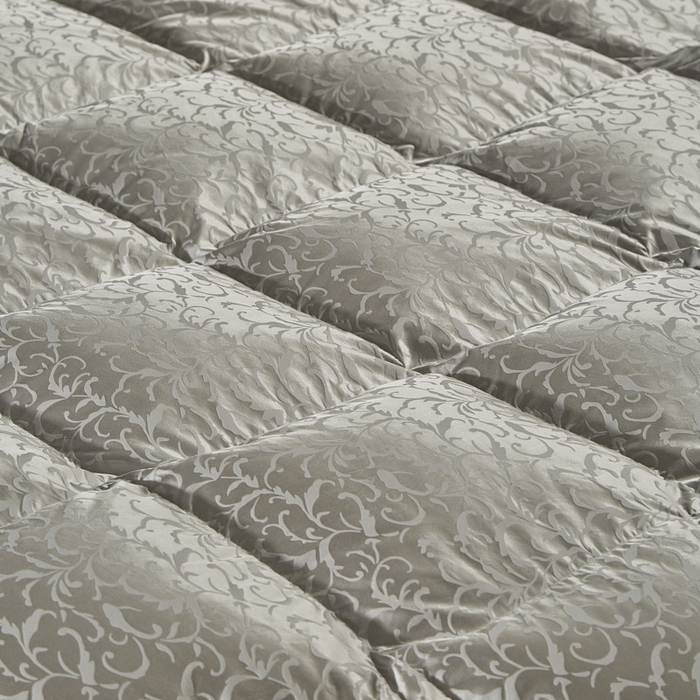 91家纺网 家纺一手货源 找家纺 暖羽屋羽绒馆 2025新款95白鹅绒 超精密金银丝大提花 羽绒被芯鹅绒被子 双人婚庆冬被 春秋被 洛威尔 灰