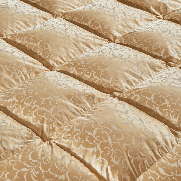 91家纺网 家纺一手货源 找家纺 暖羽屋羽绒馆 2025新款95白鹅绒 超精密金银丝大提花 羽绒被芯鹅绒被子 双人婚庆冬被 春秋被 洛威尔 金