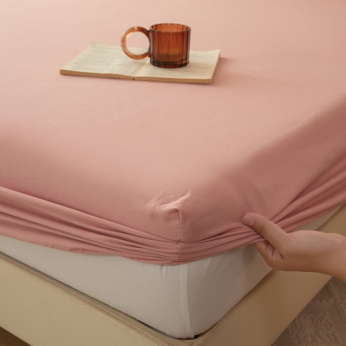 91家纺网 家纺一手货源 找家纺 八十八家纺 2025新款纯棉加厚磨毛四件套及单品系列-单床笠 加厚红豆