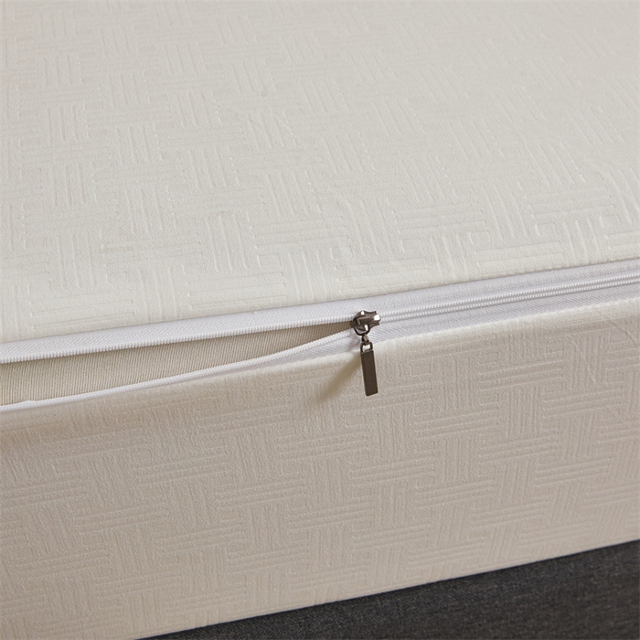 91家纺网 家纺一手货源 找家纺 糯米猪家纺 2025春夏新款亲肤棉六面全包防水压花床笠单件单床笠 典雅白