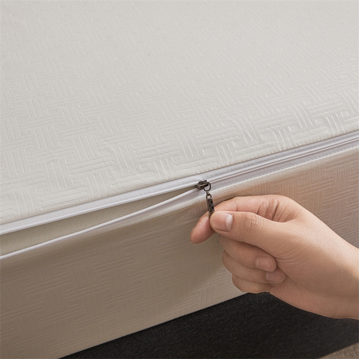 91家纺网 家纺一手货源 找家纺 糯米猪家纺 2025春夏新款亲肤棉六面全包防水压花床笠单件单床笠 典雅白