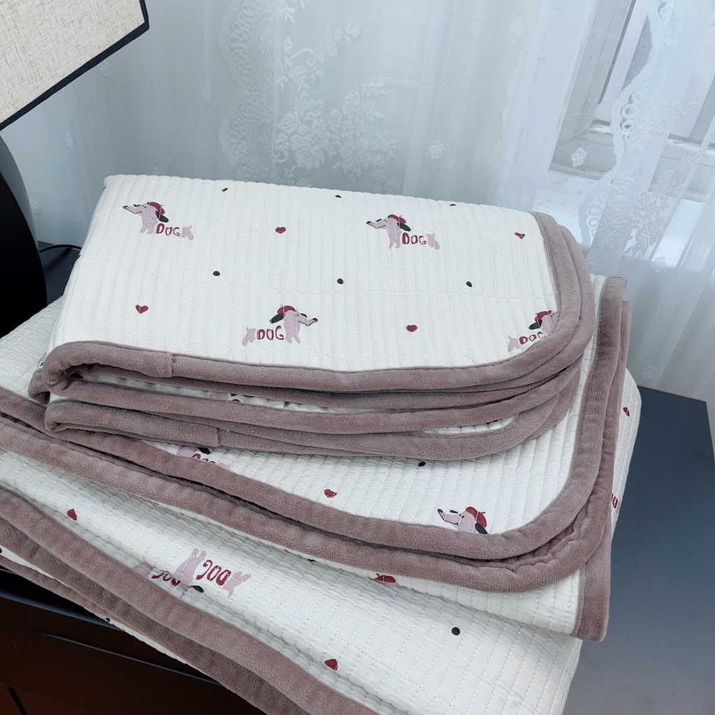 91家纺网 家纺一手货源 找家纺 （总）暖居 2025新款棉加绒印花床盖