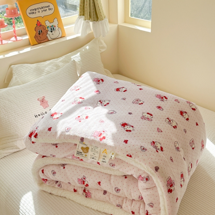 91家纺网 家纺一手货源 找家纺 （总）寐居家纺 2025新款牛奶绒+羊羔绒被子被芯