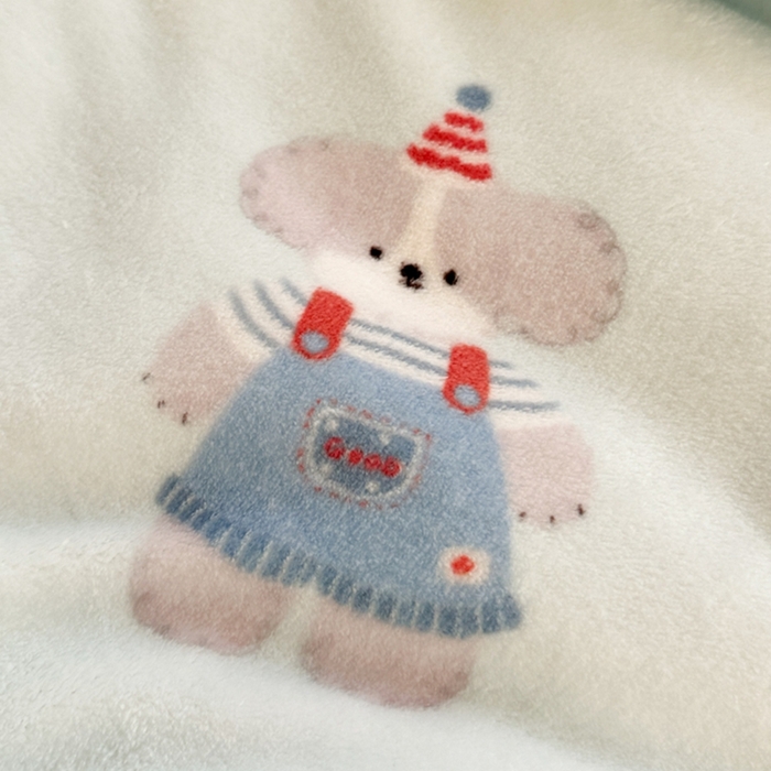 91家纺网 家纺一手货源 找家纺 寐居家纺 2025新款牛奶绒+羊羔绒被子被芯 洛洛小狗