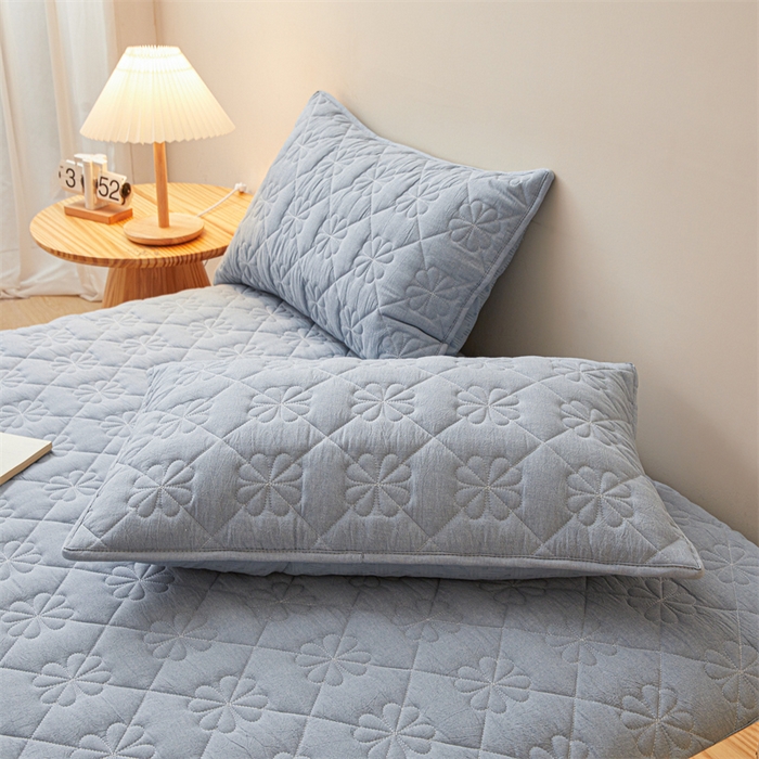 91家纺网 家纺一手货源 找家纺 （总）糯米猪家纺 2025新款全棉纯棉色织水洗棉六面全包床笠