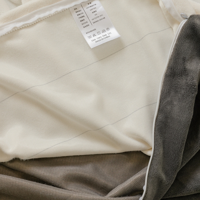 91家纺网 家纺一手货源 找家纺 ONE TWO ONE 121 新品【牛奶绒刺绣四件套】2025毛毯被子四件套单件床单被套床笠珊瑚绒牛奶绒冬被法兰绒兔毛绒Lucky Lucky-深灰