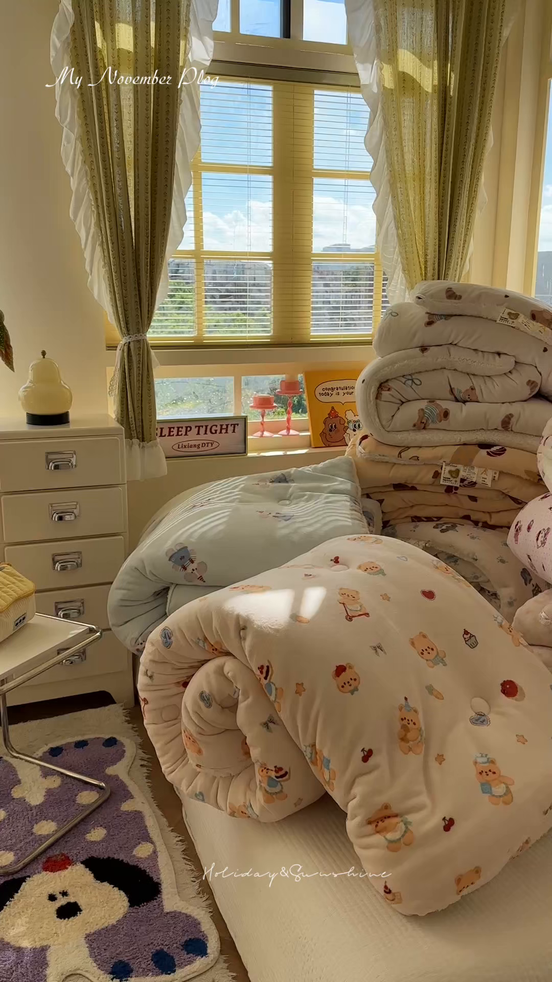 91家纺网 家纺一手货源 找家纺 （总）寐居家纺 2025新款牛奶绒+羊羔绒被子被芯