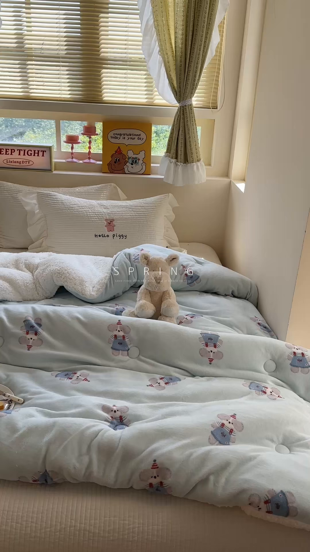 91家纺网 家纺一手货源 找家纺 寐居家纺 2025新款牛奶绒+羊羔绒被子被芯 洛洛小狗