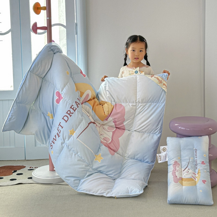 91家纺网 家纺一手货源 找家纺 暖羽屋羽绒馆 2025新款95绒子鸭绒被 羽绒被芯儿童学生羽绒被婴幼儿园冬被子 钓星星